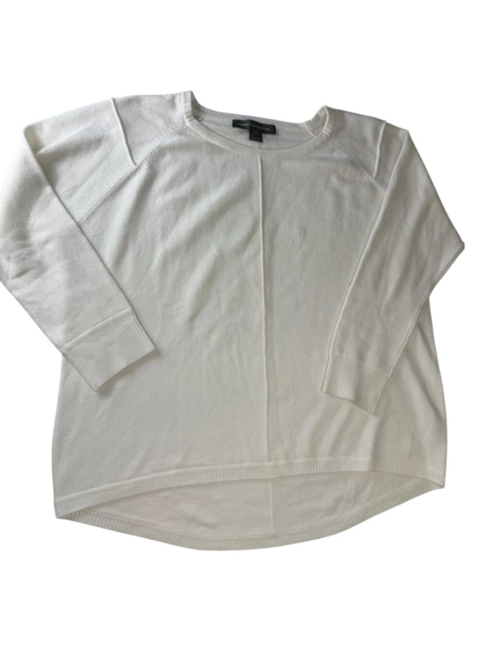 FRENCH CONNECTION Long Sleeve Sweater Ivory White Size Women's 2X